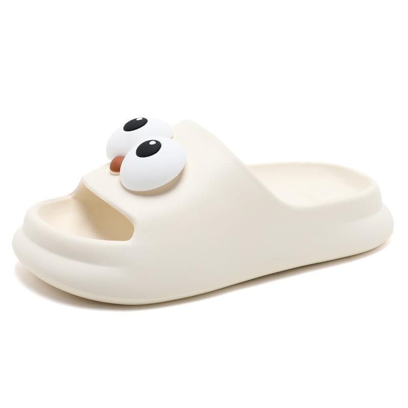 Summer New Men's One-word Drag Thick-soled Non-slip and Wear-resistant Fashion Casual Simple Indoor Cool Slippers