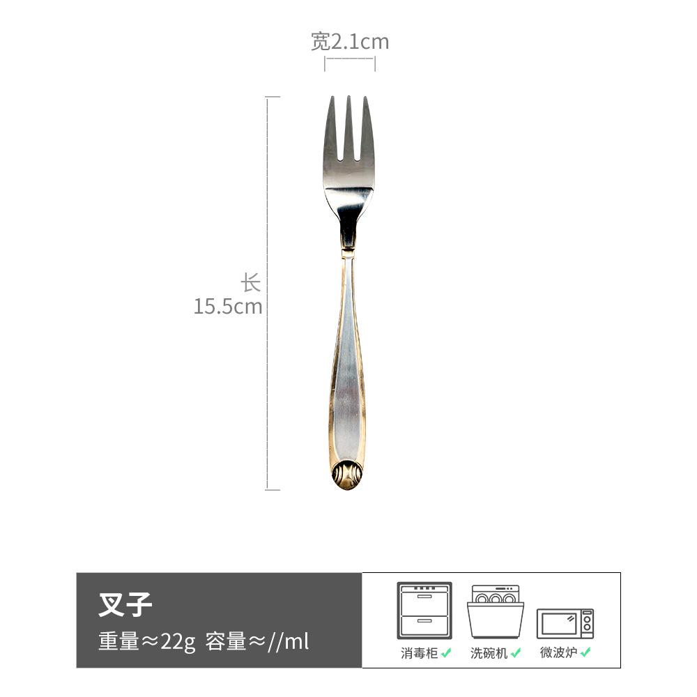 Premium Light Luxury Retro Round Spoon Long Handle Spoon Household Exquisite 304 Stainless Steel Spoon Spoon Western Dessert Spoon