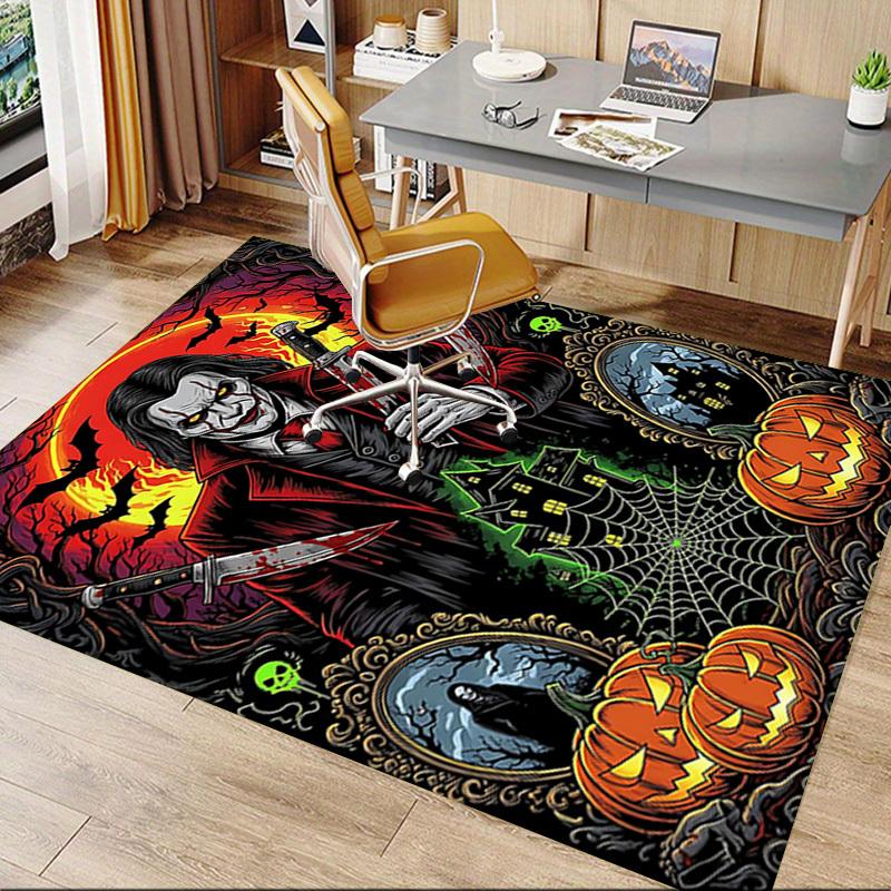 1PC Halloween Horror Extra Large Non Slip Floor carpet, Office, family, bedroom, Studio Large Area Rug Indoor Rugs