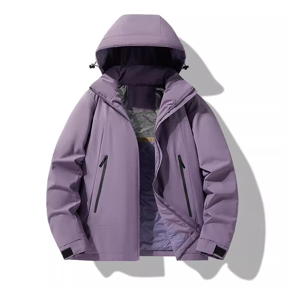 2025 New Cotton-padded Jacket Graphene Jacket Men's Casual Jacket Men's Trend Brand Removable Hat Waterproof and Windproof