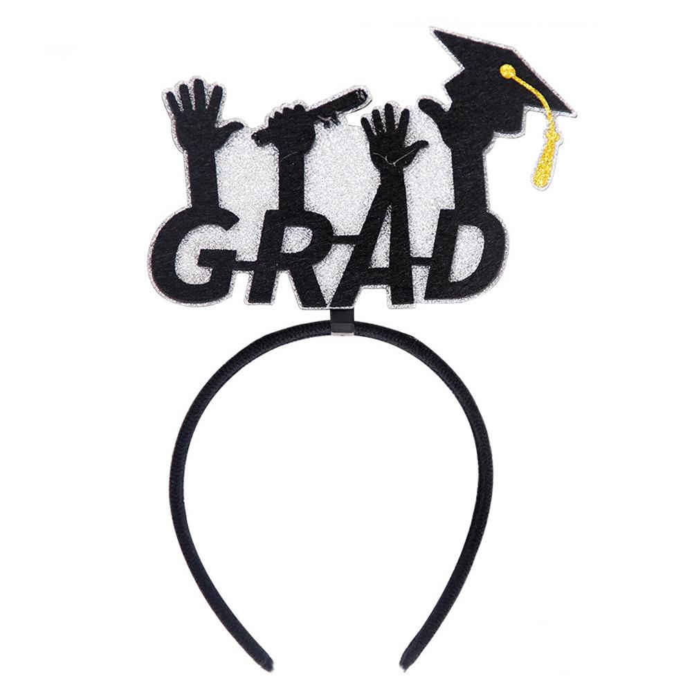 Celebrate Graduation Cap Headband Non-slip Graduation Hat Hairband  Elementary School