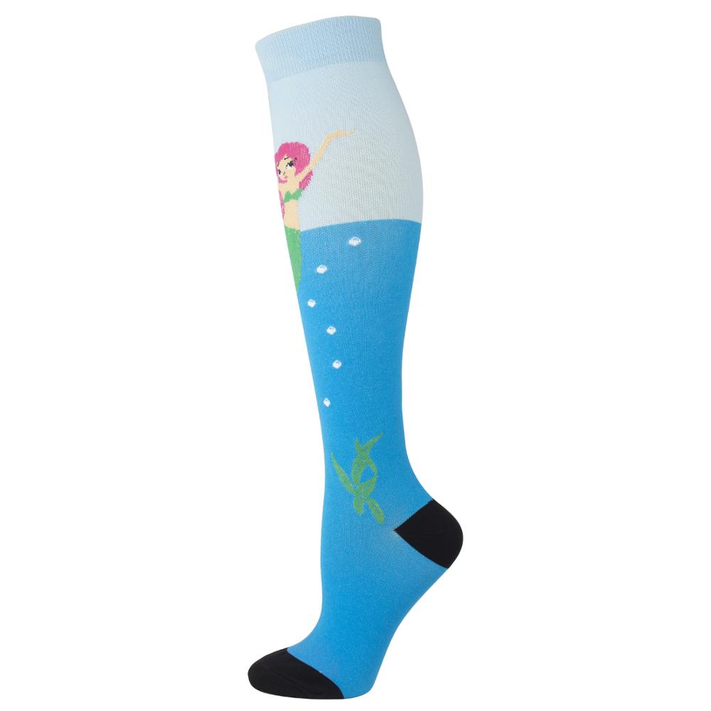 HYSAIXIA Compression Socks Funny Pattern Animals Sheep Monkey Music Cat Men Women Pressure Stockings Knee High Run Sport Socks