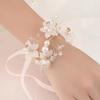 Wrist Corsage Elegant Comfortable Touch Anti-Wear Bride Bridesmaid Wrist Corsage Flower Bracelet for Wedding Engagement