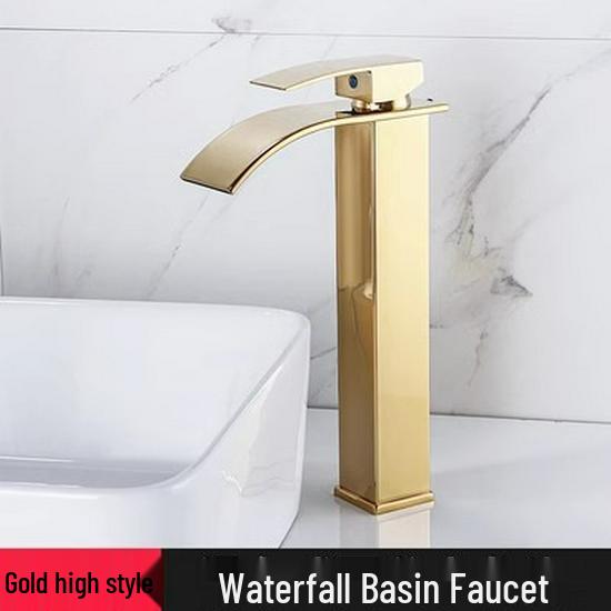 Hot & Cold Dual Use Waterfall Bathroom Sink Faucet