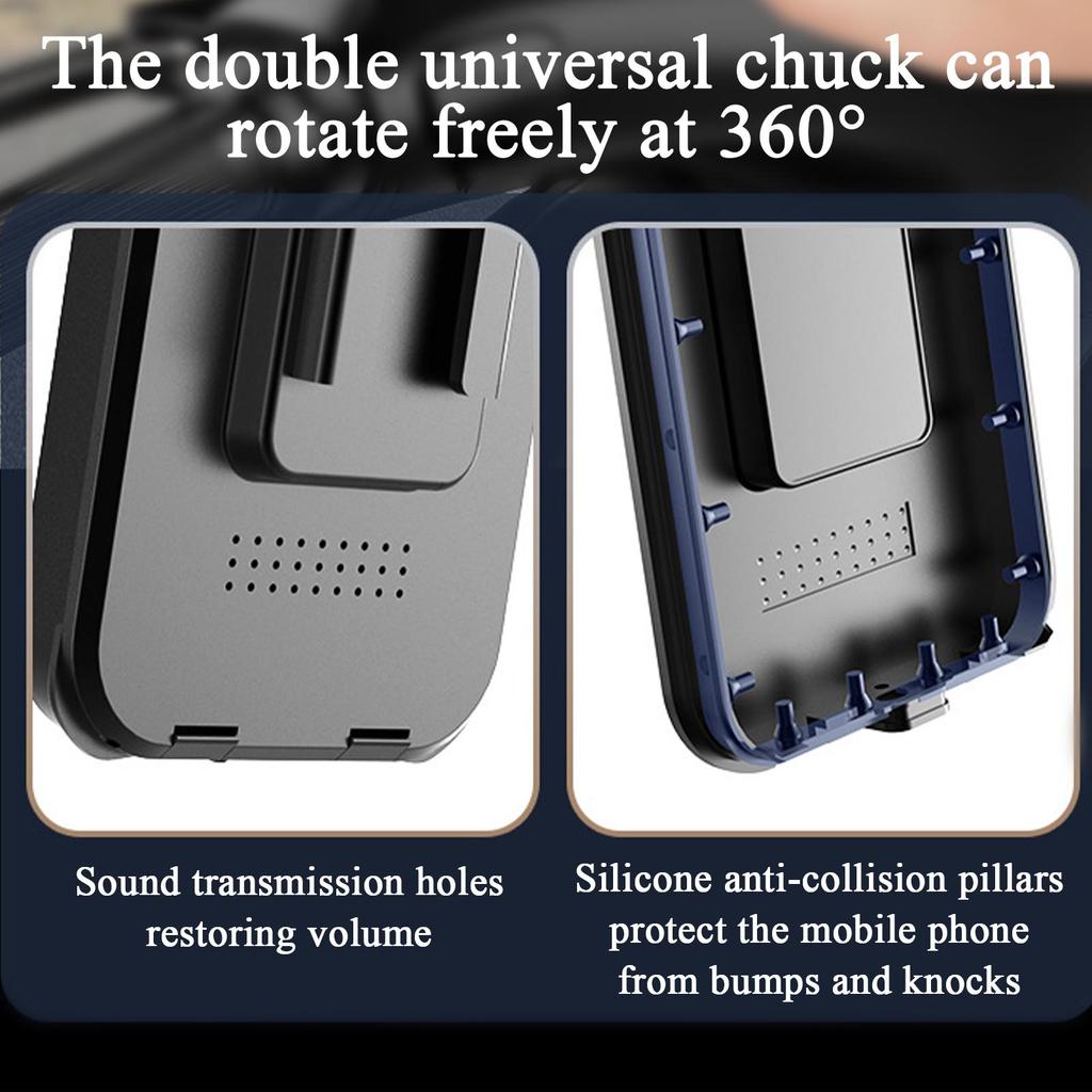 Electric Scooter Phone Holder Waterproof Bike Phone Holder With Rain Cover Cycling Supplies For Driving Road Navigation GPS