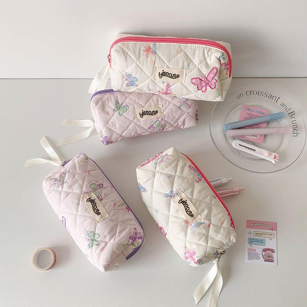 Desktop Storage Korean Style Pencil Case Butterfly Ins Pencil Pouch  School