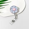 Clear Transparent Flower Retractable Badge Holders For Doctor Nurse Worker Student Name Id Card Holder Keychains Lanyard