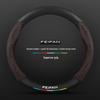 Suede Genuine Leather Steering Wheel Cover for Rising Auto F7, ER6, MARVEL R, R7