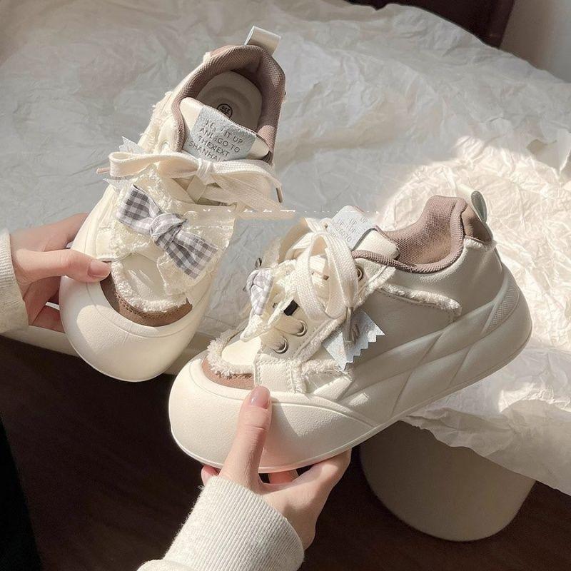 Dopamine platform casual board shoes women's new versatile shoes casual little white shoes bread shoes