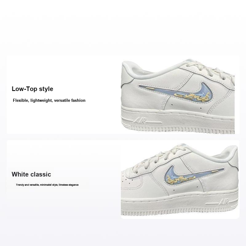 Nike Air Force 1 Lv8 Jeunes Athlètes Mode Polyvalent Baskets Basses Enfants Baskets pour enfants Blanc IM6697141