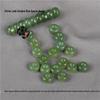 Natural Hetian Jade Spacer Bead Bracelet – Lake Green & White Jade Seed Beads for String Accessories