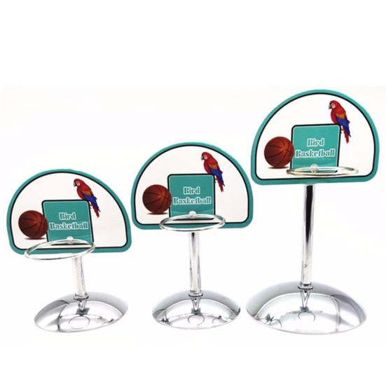 1 Set Bird Toy Round Base with Bell Ball Pet Bird Parrot Basketball Game Toy Pet Supplies