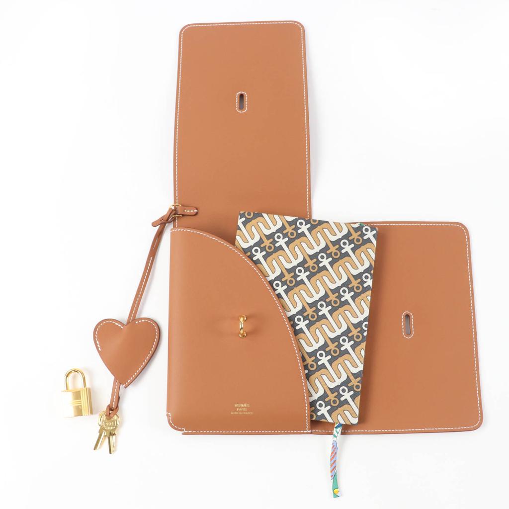 Pristine HERMES Notebook Carne Secret Notebook cover with notebook Vaux Swift Used