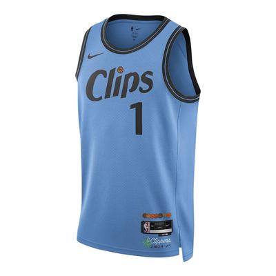 X Camiseta NBA Dri-Fit NBA Dri-Fit NBA City Edition Los Angeles Clippers Cómoda Elegante Camiseta sin Mangas de Baloncesto para Hombre Tops Azul Costero FQ4345-464