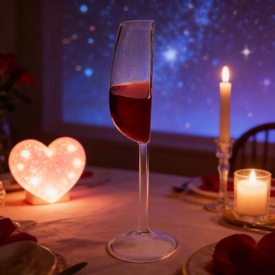 Half Wine Glass Stunning Red Wine Glasses with Unique Half-Cup Design Casual Gatherings Holiday Celebrations Glassware Elegant Aroma Enhancer