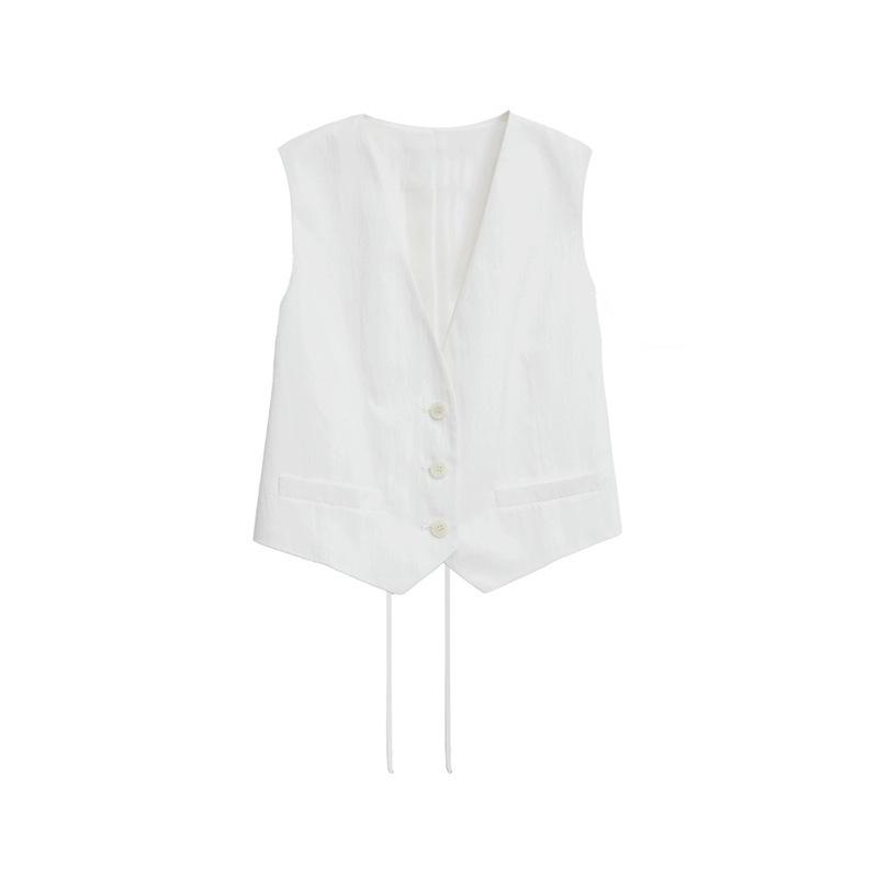 

Элегантный комплект из дышащего жилета в винтажном стиле и юбки А-силуэта с высокой талией и разрезом XL