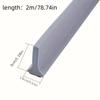 1pc 2mX1.6cm bathroom water stop strip, self-adhesive flexible multifunctional water stop strip, anti slip water stop strip