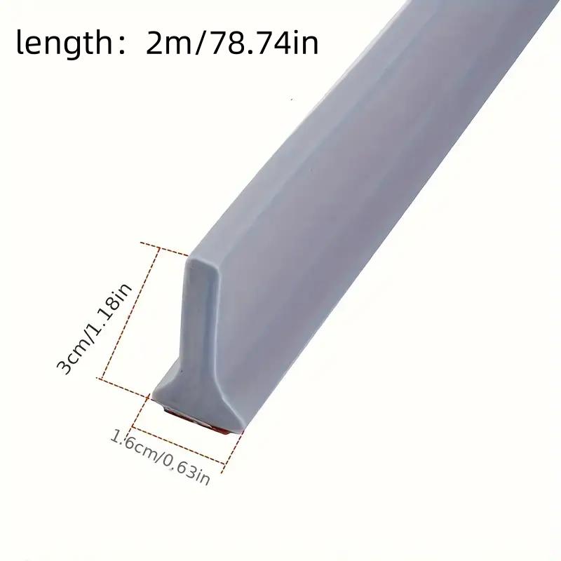 1pc 2mX1.6cm bathroom water stop strip, self-adhesive flexible multifunctional water stop strip, anti slip water stop strip
