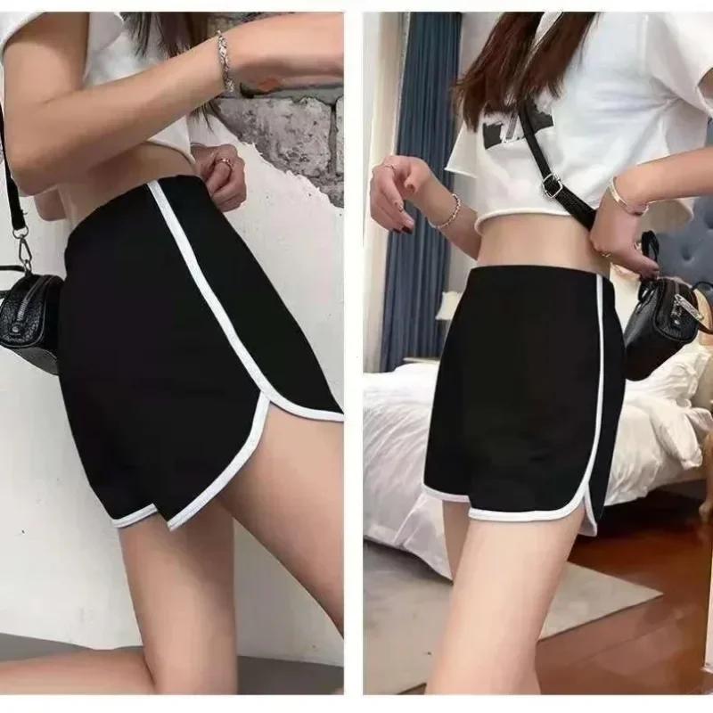 Summer Shorts Women's Sports Shorts Casual Korean Edition Yoga Wide Legs Home Sleeping Pants High-waisted Slimming Shorts