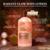 Just Herbs Radiant Glow Körperlotion mit UVA/B-Filtern | Für intensiv mit Feuchtigkeit versorgte & strahlende Haut | Bietet Sonnenschutz | Mandarine, Safran, Vit