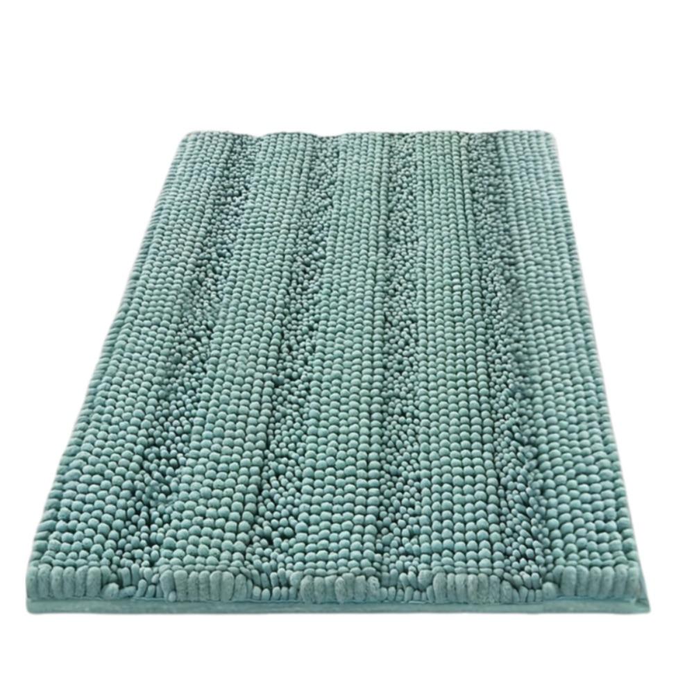 Non-Slip Chenille Bath Mat Shaggy Hair Door Mat Multipurpose Small Carpet  Entryway Style F