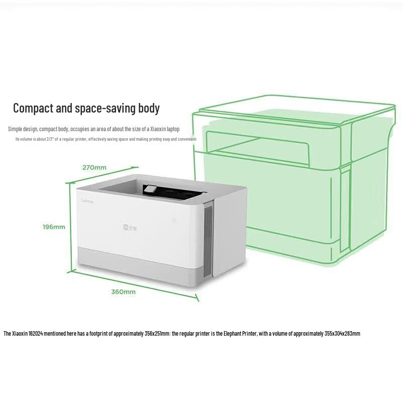 Lenovo Z2 Black and White Laser Printer CN plug (adapter included)