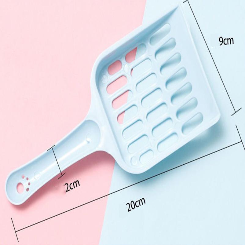 New Pet Litter Shovel Candy Color High Appearance Horizontal Handle Cat Toilet Shovel Poop Pickup Cat Cleaning Supplies