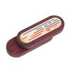 Wood Metal Haptic Slider Fingertip Toy Mechanical Push Card Toy Portable Fingertip Slider Toy for Of