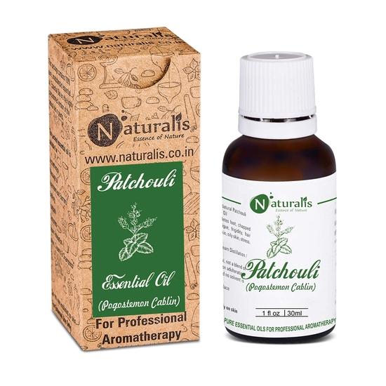 Naturalis Essence of Nature Patchouli Essential Oil Undiluted Pure and Natural Therapeutic grade for Skin Care, Hair Care, 30ml