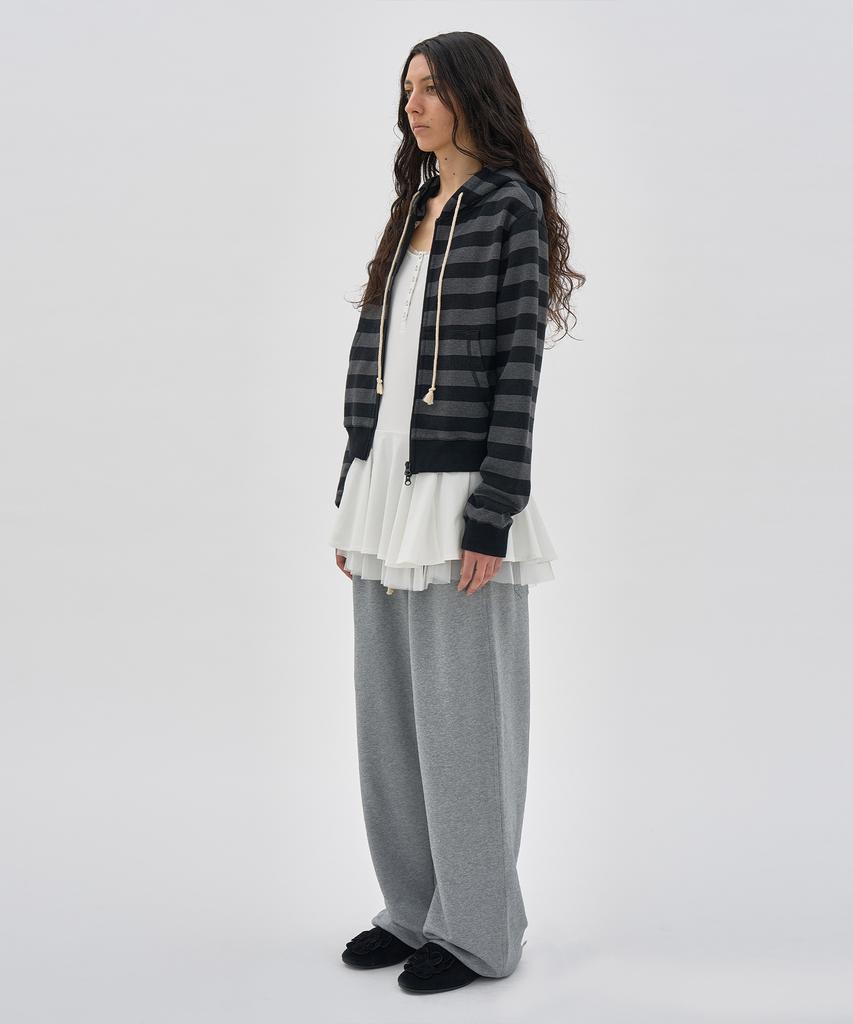 Partimento Woman Contrast Button-Up Layered Dress Top_Off White