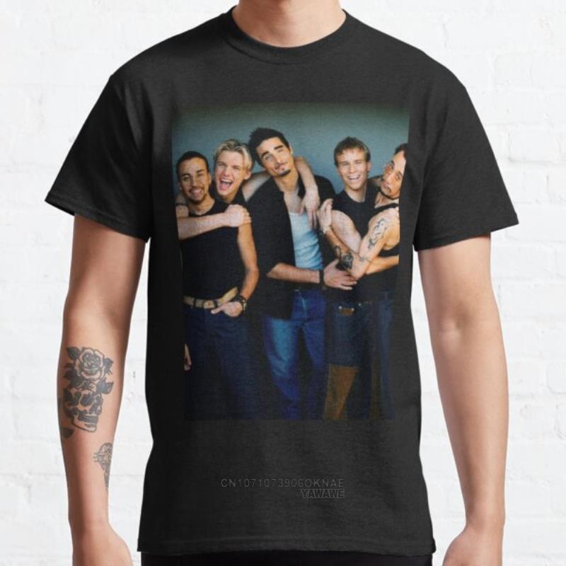 Popmusik Erinnert Zurück Backstreet Boys T-Shirt Damen Herren Vintage Porträt Klassische Grafik-T-Shirts Hip-Hop Unisex Trend Streetwear