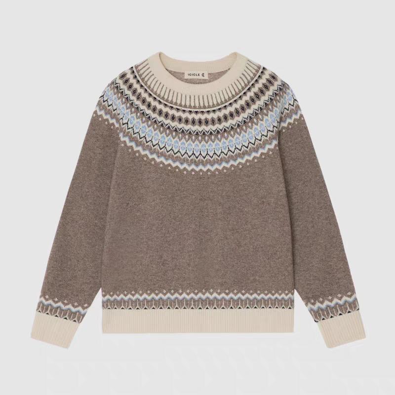 Women's New Arrival: Fil Island Winter Pullover Knitwear