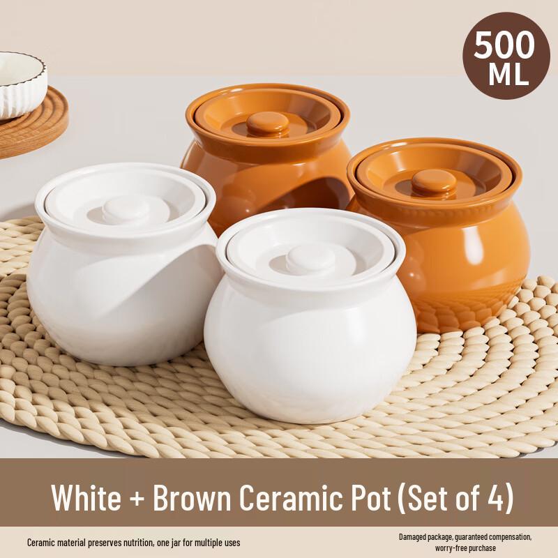 Ceramic Double Boiler Stew Pot Set