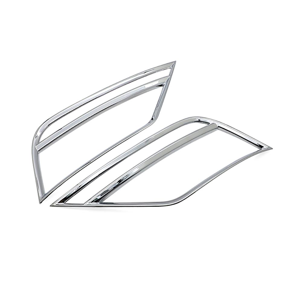 For Car Front Fog Light Trim Sticker Rear Tail Lamp Strip Cover Frame For Volkswagen T-Roc 2017 2018 2019 2020 Easy To Install