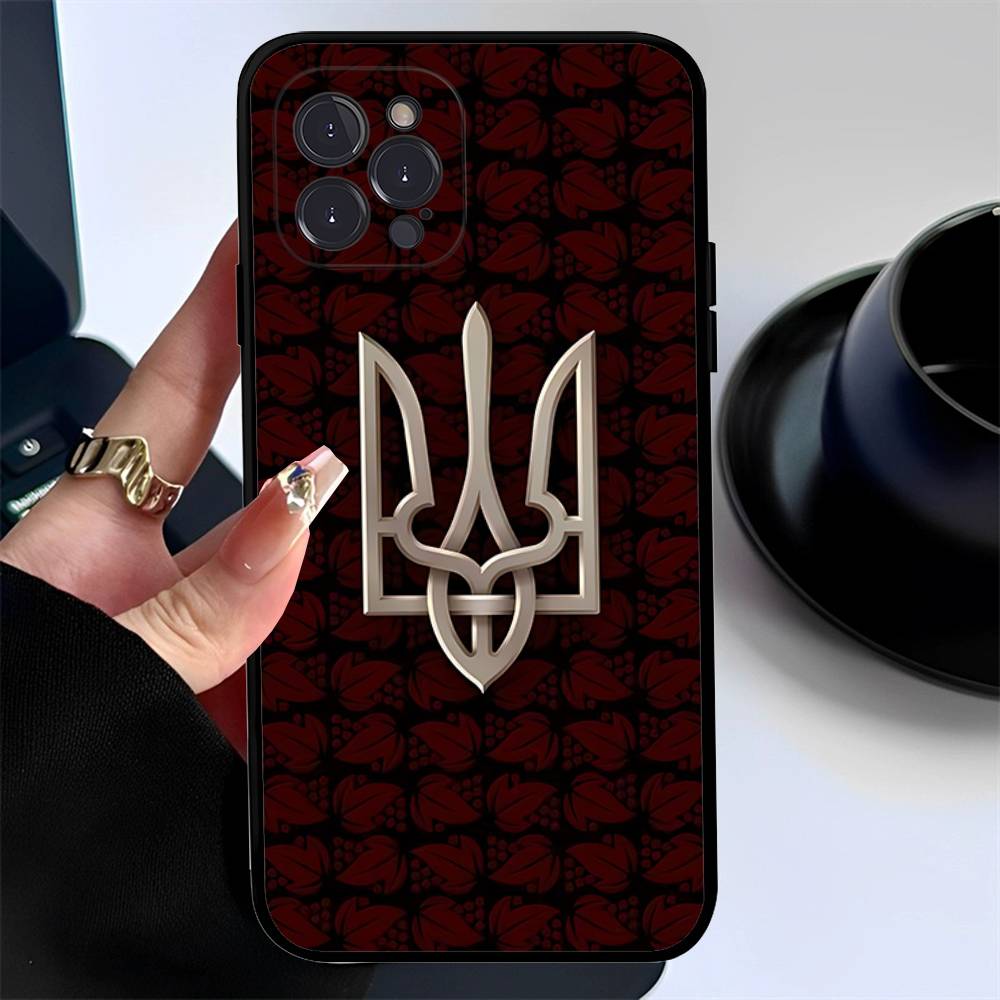 U-Ukraines Flag Phone Case For IPhone 17 16 14 15 13 12 11 Pro Max Plus Silicone Soft Cover
