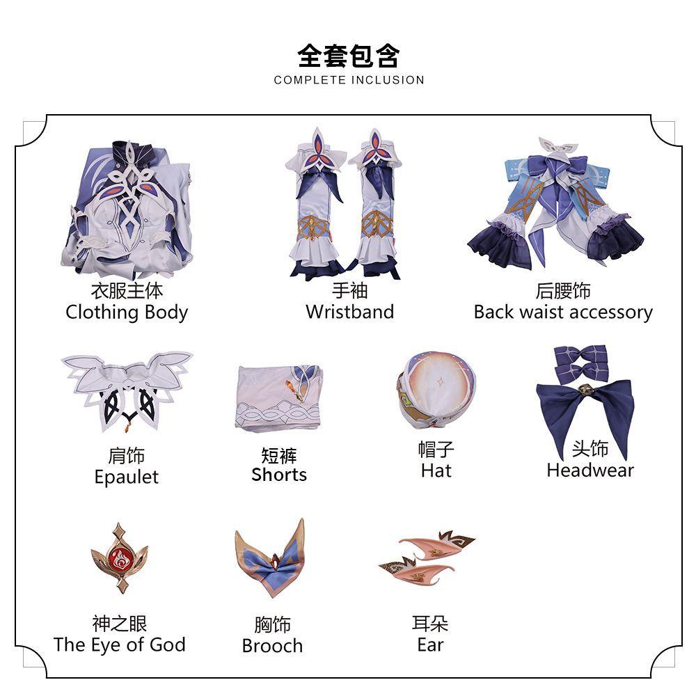 Original God Cos Suit Nicole Lane Cosplay Costume Two-dimensional Game Animation Acting Suit Full Set of Women