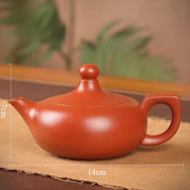 180ml Yixing Zisha Fengming Pot Handmade Vermilion Clay Rotatable Teapot Chinese Style Tea Pot Household Dahongpao Teapot