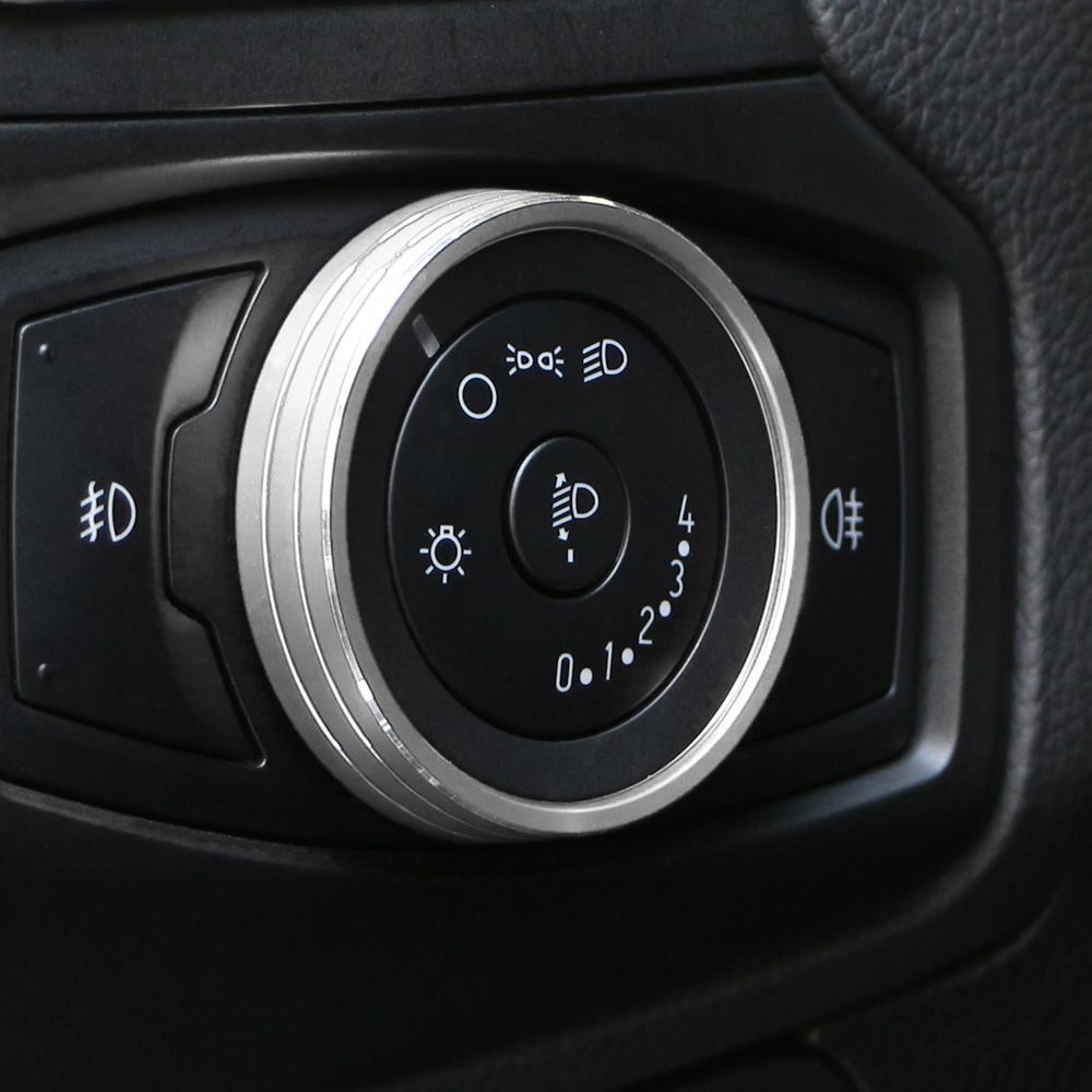 Car Sticker for Ford Focus 3 MK3 KUGA Escape Mustang 2015 Mondeo Fusion 2013-16 Ecosport 18-23 Headlight Switch Cover Trim