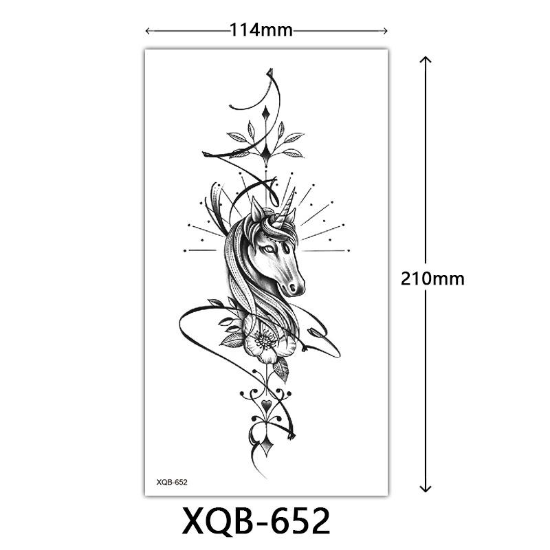 Small Full Arm Tattoo Sticker, Flower Letters, Plain Flower Tattoo Sticker Tattoo