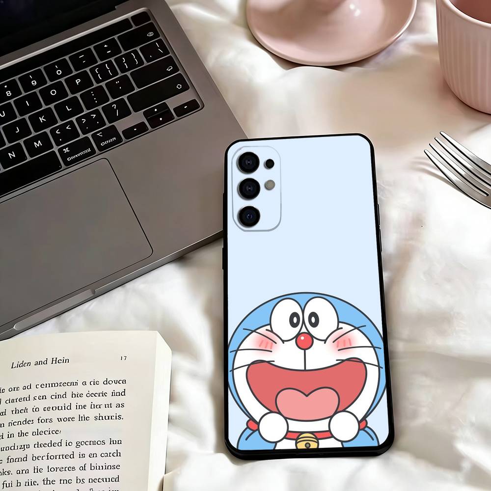 Cute d-Doraemons Cats Poster Phone Case For Samsung S25,S24,S21,S22,S23,S30,Ultra,S20,Plus,Fe,Lite,Note,10,Black Cover