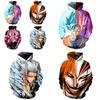 Polyester Dragon Ball Z Super Saiyan Goku Men Women Anime Pullover Hoodie**