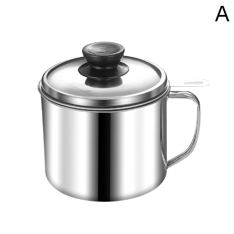 

Stainless Steel Oil Strainer Pot Container Jug Storage Can With Filter With Base Cooking Oil Pot For Kitchen Household Tools