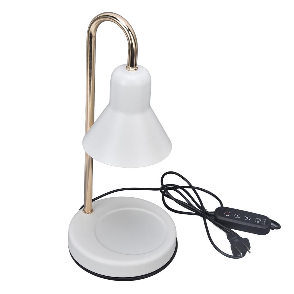Chauffe-bougie 3 niveaux de luminosité réglable, ampoule GU10 en métal plaqué