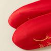 5Pairs Cotton Mid-calf Socks Chinese Style Women Tube Socks Fashion New Year Red Socks  Men/Women