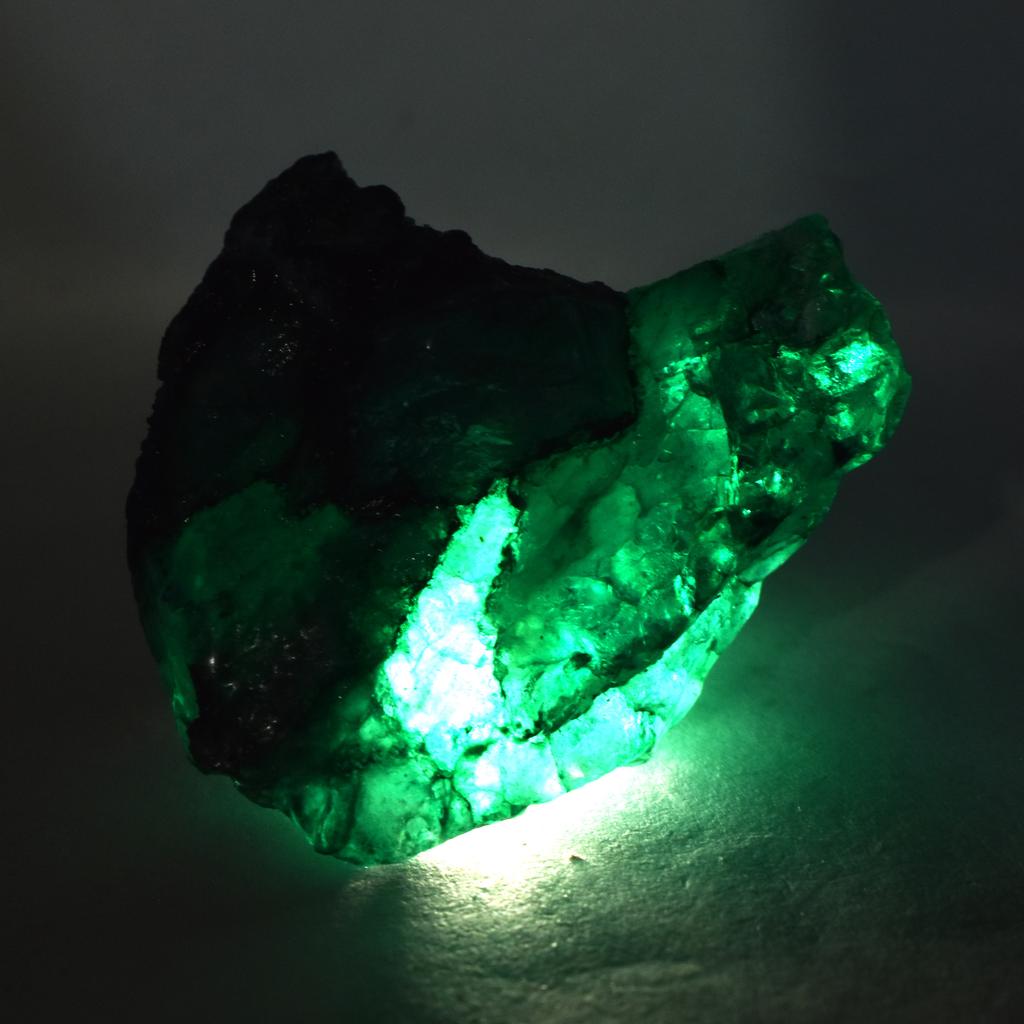Natural Green Emerald Huge Size 238.10 Ct Uncut Rough CERTIFIED Loose Gemstone AR-2408
