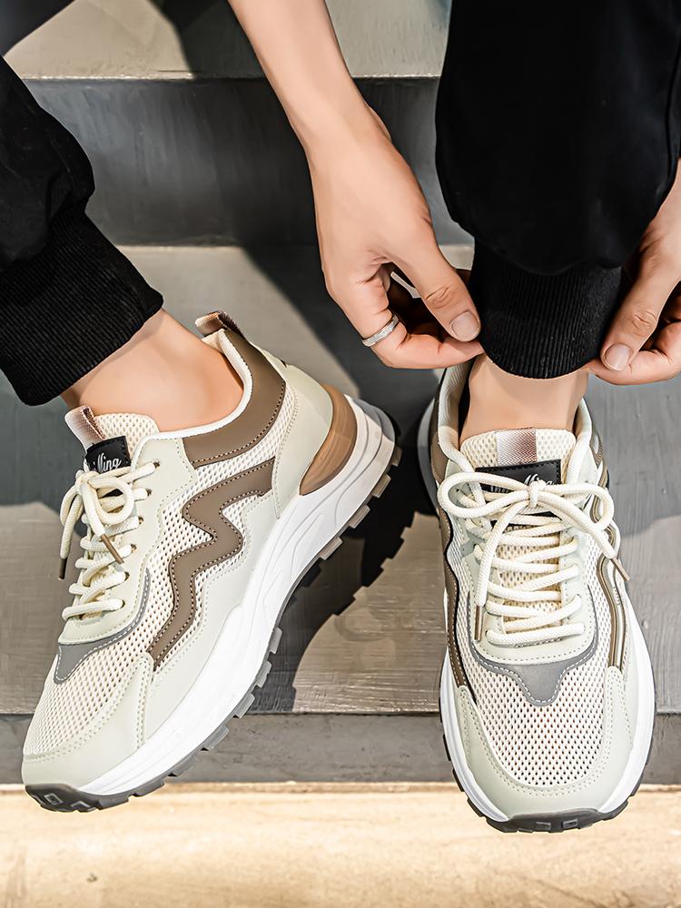 Summer new breathable fashion mesh shoes soft sole non-slip light versatile casual men's shoes sports  student running sneakers