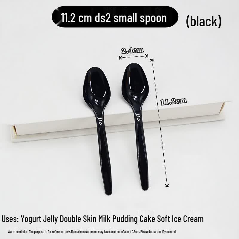 Small Disposable Yellow Plastic Dessert Spoons Small