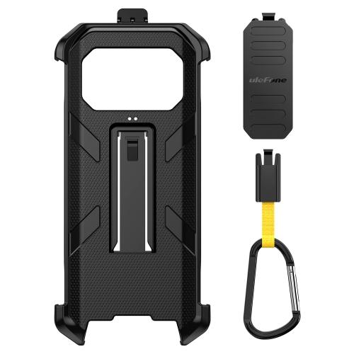 Для Ulefone Armor 27 / 27 Pro / 27T / 27T Pro Чехол-клипса для телефона Ulefone с карабином For Ulefone Armor 27&PVC box чёрный