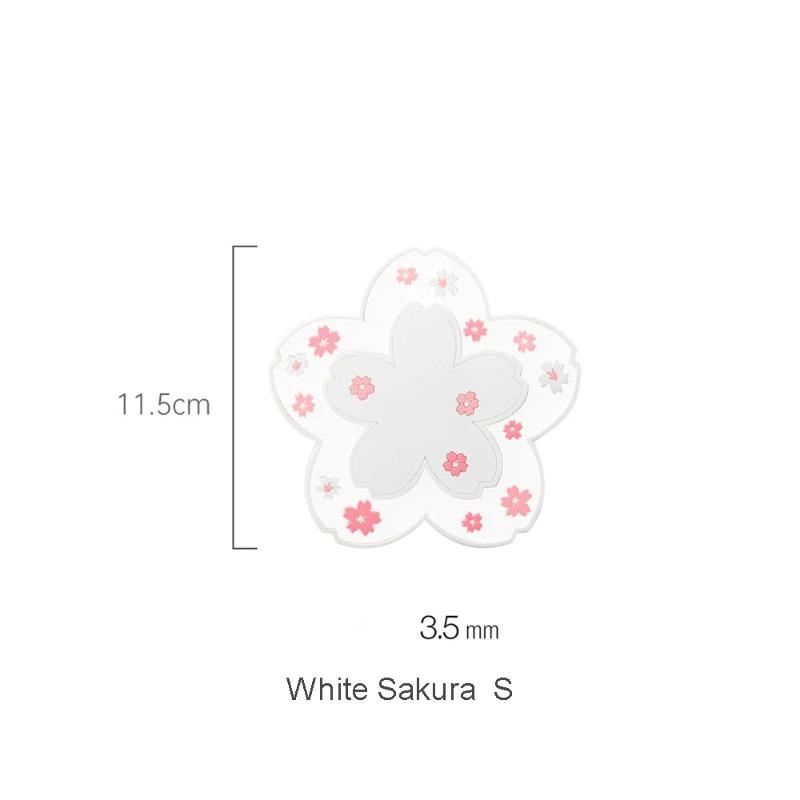 Sakura Style Coasters Heat Insulation Mats Tea Cup Mats Milk Cup Coasters Anti Slip Mats Household Heat Resistant Table Mats
