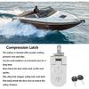 RV Door Lock Trailer Entry Door Lock Compression Latch Powder Coated Zinc Alloy Antirust for Motorhome Yacht
